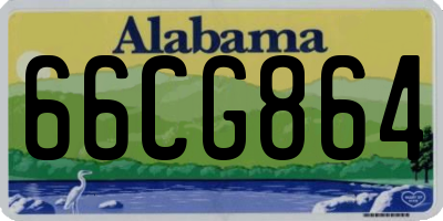 AL license plate 66CG864