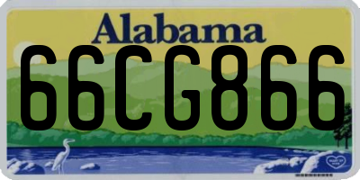 AL license plate 66CG866