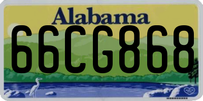 AL license plate 66CG868