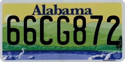 AL license plate 66CG872