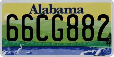 AL license plate 66CG882