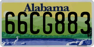 AL license plate 66CG883