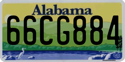 AL license plate 66CG884