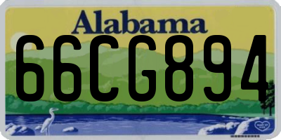 AL license plate 66CG894