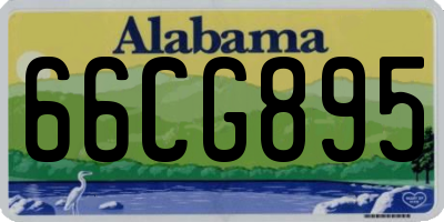 AL license plate 66CG895
