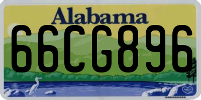 AL license plate 66CG896