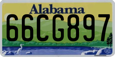 AL license plate 66CG897
