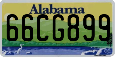 AL license plate 66CG899