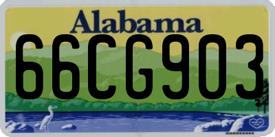 AL license plate 66CG903