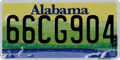 AL license plate 66CG904