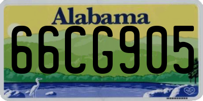 AL license plate 66CG905