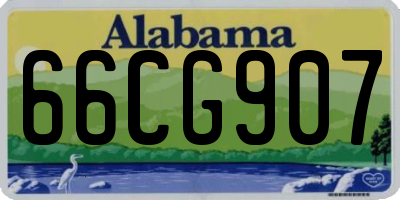 AL license plate 66CG907