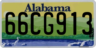 AL license plate 66CG913