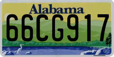 AL license plate 66CG917