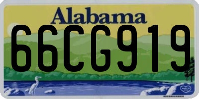 AL license plate 66CG919