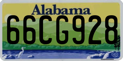 AL license plate 66CG928