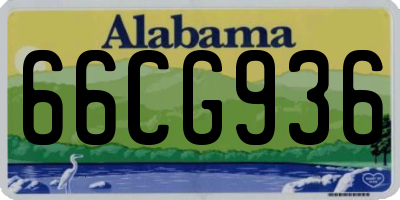 AL license plate 66CG936