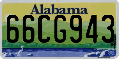 AL license plate 66CG943