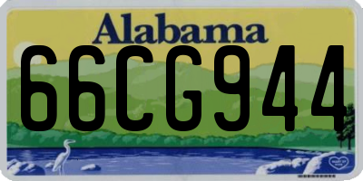 AL license plate 66CG944
