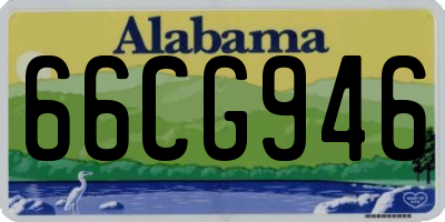AL license plate 66CG946