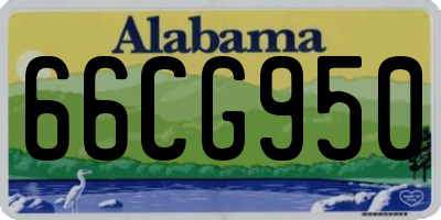 AL license plate 66CG950