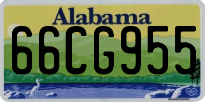 AL license plate 66CG955
