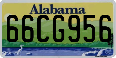 AL license plate 66CG956