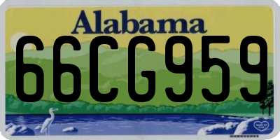 AL license plate 66CG959