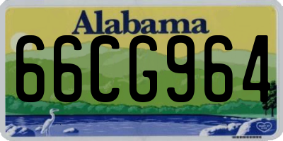 AL license plate 66CG964