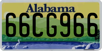 AL license plate 66CG966