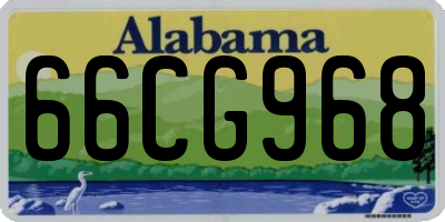 AL license plate 66CG968