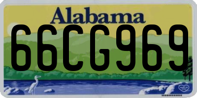 AL license plate 66CG969