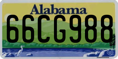 AL license plate 66CG988