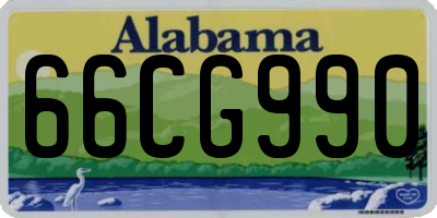 AL license plate 66CG990