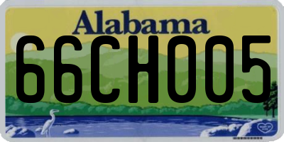 AL license plate 66CH005