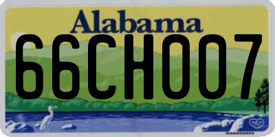 AL license plate 66CH007