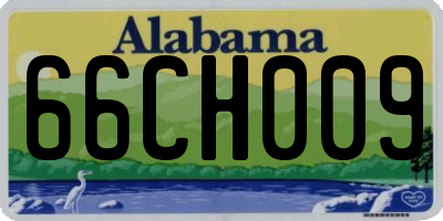 AL license plate 66CH009