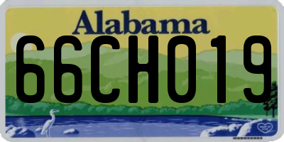 AL license plate 66CH019
