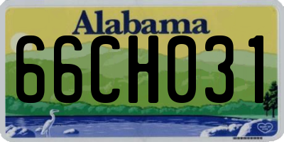 AL license plate 66CH031