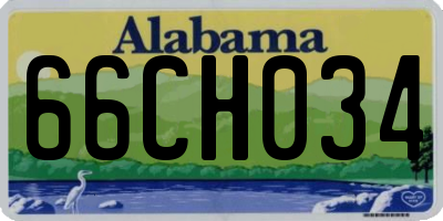 AL license plate 66CH034