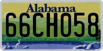 AL license plate 66CH058