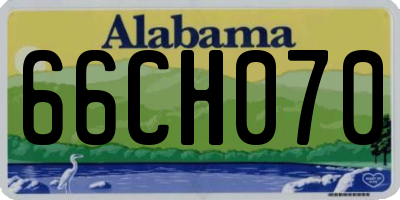 AL license plate 66CH070