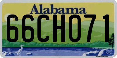 AL license plate 66CH071