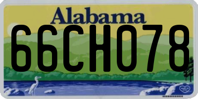 AL license plate 66CH078