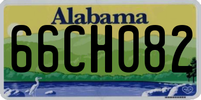 AL license plate 66CH082