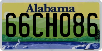 AL license plate 66CH086