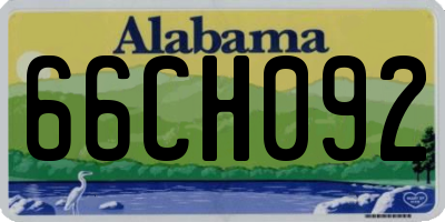 AL license plate 66CH092