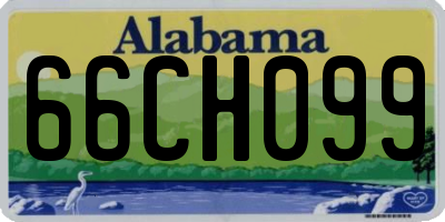 AL license plate 66CH099