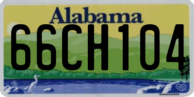 AL license plate 66CH104