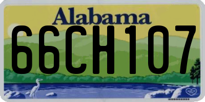AL license plate 66CH107